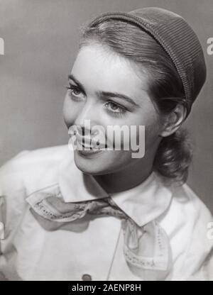 Ingeborg Schöner, deutsche Schauspielerin, Deutschland um 1955. L'actrice allemande Ingeborg Schoener, en Allemagne autour de 1955. Banque D'Images