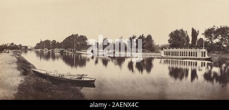 Victor Albert Prout, Barges à Oxford, 1862, les barges à Oxford ; date de 1862 Banque D'Images