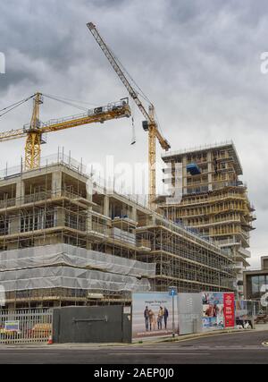 La construction d'appartements Bayside sur le front de mer à Worthing, West Sussex, Angleterre, Royaume-Uni Banque D'Images