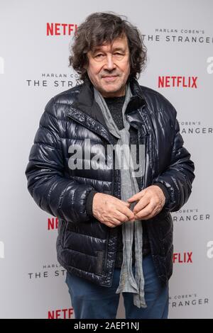 Stephen Rea assistant à l'étranger - d'origine Netflix Appuyez sur le dépistage, l'Hôtel de Soho, Londres. Banque D'Images