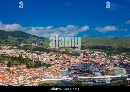 Angra do Heroismo, Terceira, Açores, Portugal. Banque D'Images