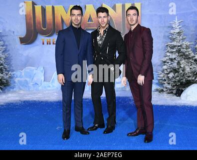 Hollywood, Etats-Unis. 09Th Dec, 2019. Les Jonas Brothers, Joe Jonas, Nick Jonas, Kevin Jonas. 'Jumanji : Le prochain niveau" Los Angeles Premiere tenue au Théâtre chinois de Grauman. Crédit photo : Birdie Thompson/AdMedia /MediaPunch MediaPunch Crédit : Inc/Alamy Live News Banque D'Images
