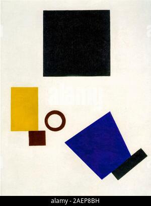 Kazimir Malevich, Supromatisme, autoportrait en deux dimensions, peinture abstraite, 1915 - Art moderne Banque D'Images