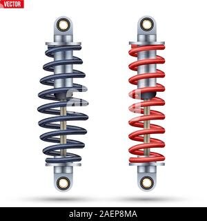 Suspension Voiture amortisseur Illustration de Vecteur