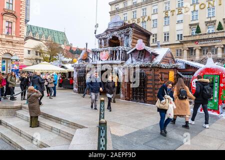 Zagreb en hiver Banque D'Images