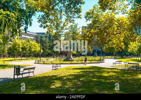 BELGRADE, SERBIE - août 10, 2019 : Statue en place centrale. Belgrade est la capitale de la Serbie. Banque D'Images