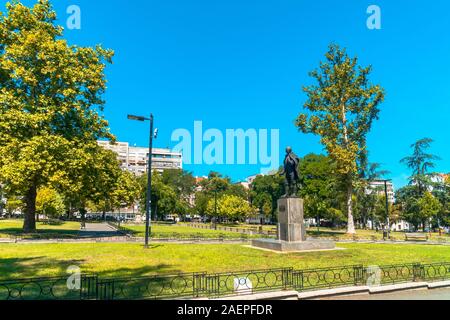 BELGRADE, SERBIE - août 10, 2019 : Statue en place centrale. Belgrade est la capitale de la Serbie. Banque D'Images