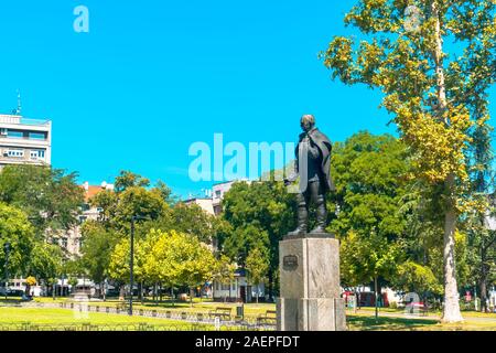 BELGRADE, SERBIE - août 10, 2019 : Statue en place centrale. Belgrade est la capitale de la Serbie. Banque D'Images