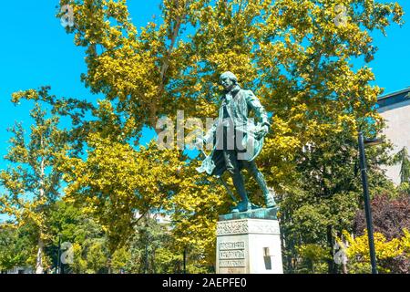 BELGRADE, SERBIE - août 10, 2019 : Statue en place centrale. Belgrade est la capitale de la Serbie. Banque D'Images