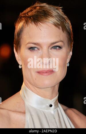 Robin Wright, château de cartes de contrôle, Netflix Odeon West End, Leicester Square, Londres. UK Banque D'Images