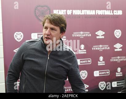 Stade de Murrayfield Édimbourg.Ecosse..UK.10 19 déc. Conférence de presse des coeurs nouveau nouveau manager Daniel Stendel. Banque D'Images