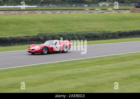 Niklas Halusa, Emanuele Pirro, Ferrari 250 GT Breadvan, Kinrara, trophée, cockpit fermé voitures GT course de Goodwood dans le West Sussex Chichester Banque D'Images