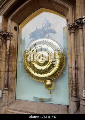 Corpus Christi, sauterelle Kings Parade, Cambridge UK Banque D'Images