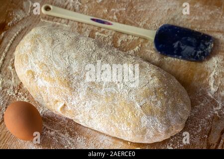 Procédé de fabrication de pâte fait maison Banque D'Images