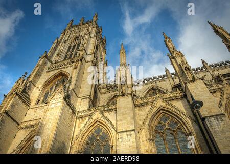 York Minster Cathédrale gothique, York, UK Banque D'Images