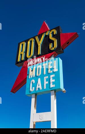 Roy's Motel et le café le long de la Route 66 dans la région de Amboy, California, USA [pas de biens ; disponible pour les licences éditoriales uniquement] Banque D'Images