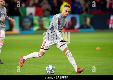 AMSTERDAM, 10-12-2019 , JohanCruyff Arena, de la saison 2019 / 2020 de la Ligue des Champions entre l'Ajax et le FC Valence. Nda Lang Banque D'Images