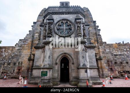 La Chapelle de Rosslyn, Roslin, Midlothian, Ecosse, Royaume-Uni Banque D'Images