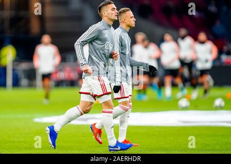 AMSTERDAM, 10-12-2019, JohanCruyff Arena, de la saison 2019/2020 de la Ligue des Champions entre l'Ajax et le FC Valence. Ajax player Crédit : Dusan Tadic Pro Shots/Alamy Live News Banque D'Images