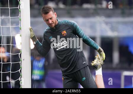 Milano, Italie. 10 Dec, 2019. neto (barcellona)au cours de l'année - Tournoi inter vs Barcelone, Ligue des Champions de football Championnat Hommes à Milan, Italie, 10 décembre 2019 - LPS/Luca Rossini Rossini/crédit : Luca Fil LPS/ZUMA/Alamy Live News Banque D'Images