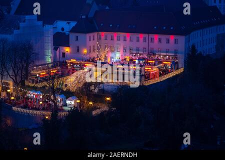 Zagreb en hiver Banque D'Images