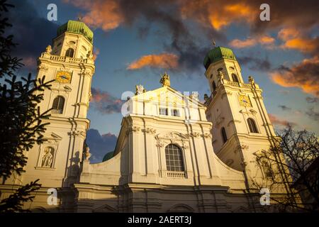 Voir à la Cathédrale de Saint Stephen à Passau. L'Allemagne. Banque D'Images