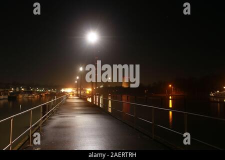 Bergkamen.Port .Marina Rünthe.Yacht Hafen.Datteln-Hamm -Kanal.Ruhr Area.Ruhrgebiet.Nrw Nort Rhénanie-Westphalie.Allemagne Banque D'Images