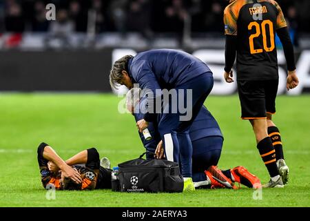 AMSTERDAM, 10-12-2019 , JohanCruyff Arena, de la saison 2019 / 2020 de la Ligue des Champions entre l'Ajax et le FC Valence. Banque D'Images