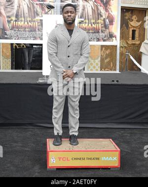 Kevin Hart empreintes de mains & Cérémonie à l'Théâtre chinois de Grauman à Hollywood, CA le Mardi, Décembre 10, 2019. (Photo par Sthanlee B. Mirador/Sipa USA) Banque D'Images