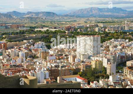 Belle ville d'Alicante, Espagne Banque D'Images