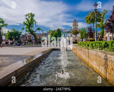 Avis de Grojec, ville de Pologne. Banque D'Images