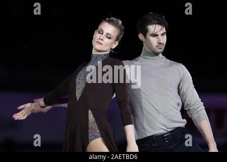 Madison Hubbell & Zachary DONOHUE de USA au cours de l'exposition Gala au circuit Junior & Senior Grand Prix of Figure Skating Final 2019-2020 au Palavela, le 08 décembre 2019 à Turin, Italie. Credit : Raniero Corbelletti/AFLO/Alamy Live News Banque D'Images