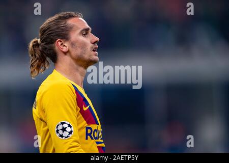 Milan, Italie. 10 Décembre, 2019. Antoine Griezmann (FC Barcelone) au cours de l'UEFA Champions League 2019 2020 match entre Inter 1-2 FC Barcelone au stade Giuseppe Meazza le 10 décembre 2019 à Milan, Italie. Credit : Maurizio Borsari/AFLO/Alamy Live News Banque D'Images