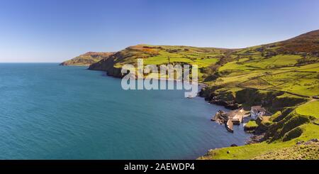 Vue de Torr Head sur la côte de Causeway de l'Irlande du Nord lors d'une journée ensoleillée. Banque D'Images