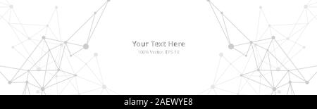Crypto-blockchain illustration futuriste. Créative mondiale vecteur social network. Résumé arrière-plan polygonal avec lignes et points Illustration de Vecteur