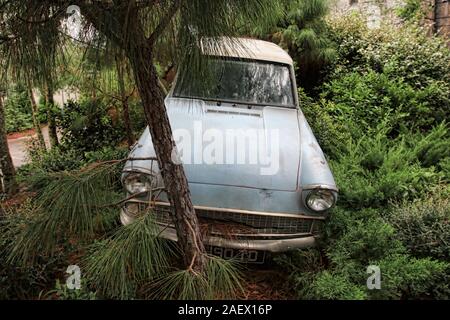 Dans la voiture Weasley du Wizarding World of Harry Potter en Orladno Banque D'Images