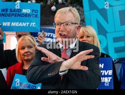 Edinburgh, Ecosse, Royaume-Uni. 11 décembre 2019. Jackson Carlaw, chef du parti conservateur écossais et Ruth Davidson à un rassemblement électoral à Édimbourg pour marquer le dernier jour de campagne avant les élections générales. Iain Masterton/Alamy Live News Banque D'Images