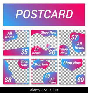 modèle de poster carré marketing sur les médias sociaux Illustration de Vecteur