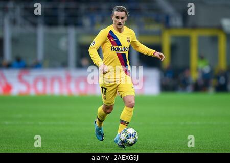 Milan, Italie. Dec 10, 2019. Antoine Griezmann de Barcelone au cours de l'UEFA Champions League correspondre entre Internazionale et Barcelone au Stadio San Siro, Milan, Italie le 10 décembre 2019. Photo par Giuseppe maffia. Credit : UK Sports Photos Ltd/Alamy Live News Banque D'Images