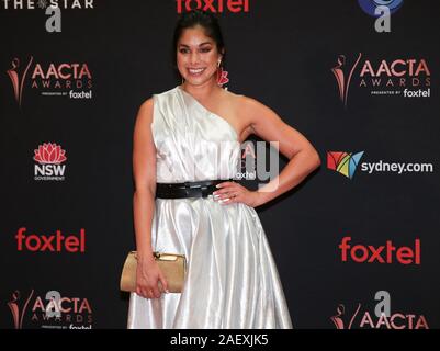 Sarah Roberts assiste à l'AACTA Awards 2019 présentés par l'étoile à Foxtel sur Décembre 04, 2019 à Sydney, Australie. Banque D'Images