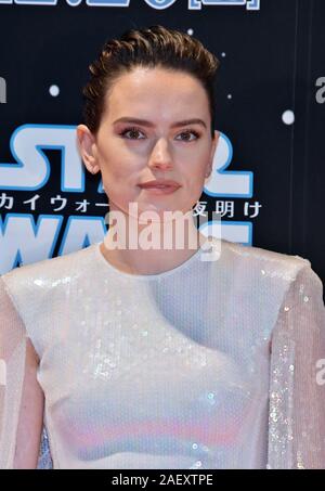 Tokyo, Japon. Dec 11, 2019. Daisy actrice Ridley assiste à la première mondiale au Japon pour le film 'Star Wars : La montée de Skywalker' à Tokyo, Japon le mercredi, Décembre 11, 2019. Ce film sera ouverte le 20 décembre dans le monde. Avant cela, une projection spéciale aura lieu à Hokkaido, Tokyo, Aichi, Osaka et Fukuoka au Japon le 19 décembre. Credit : UPI/Alamy Live News Banque D'Images