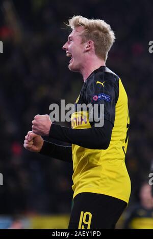 Goaljubel après 2-1 buteur : Julian Brandt (Borussia Dortmund). GES / football / Ligue des Champions : Borussia Dortmund - Slavia Prague, 10.12.2019 - Football / Soccer / Ligue des Champions : Borussia Dortmund vs SK Slavia Prague, Dortmund, Dec 10, 2019 | dans le monde entier Banque D'Images