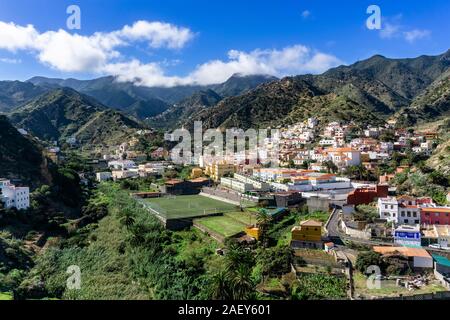 Vallehermoso sur l'île des Canaries La Gomera Banque D'Images