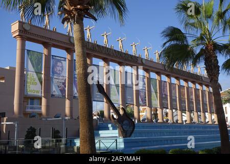 Tenerife, Hard Rock Cafe, Playa del las Americas, île des Canaries, une île espagnole, l'Espagne, au large de la côte nord de l'Afrique de l'ouest. Banque D'Images