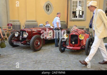 Austin Seven racer au Classic Days 2014, Schloss Dyck, Allemagne Banque D'Images