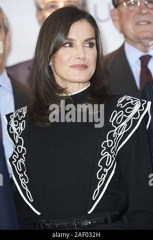 Madrid, Madrid, Espagne. Dec 10, 2019. Reine Letizia d'Espagne participe à une réunion avec la Fondation d'aide contre la toxicomanie à CEOE Siège le 10 décembre 2019 à Madrid, Espagne Crédit : Jack Abuin/ZUMA/Alamy Fil Live News Banque D'Images