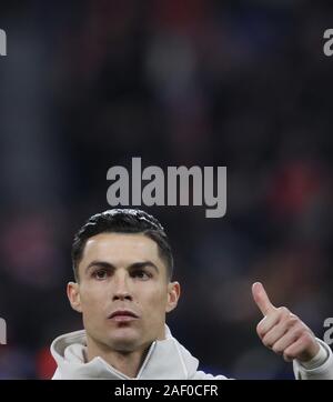 Firo : 11.12.2019, Football, saison 2019/2020, la Champions League : Bayer Leverkusen - Juventus Cristiano Ronaldo, le geste d'utilisation dans le monde entier | Banque D'Images