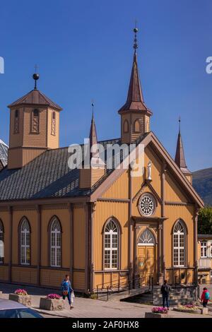 TROMSØ, Troms, NORVÈGE - Katolske Kirke, église catholique romaine, de l'extérieur. Banque D'Images