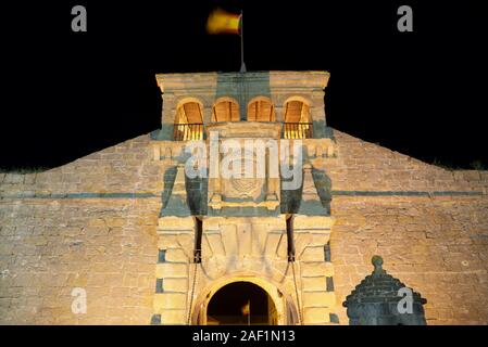 Château de Saint Pierre, connue sous le nom de la Ciudadela, Jaca, Huesca, Aragón, Espagne. Banque D'Images