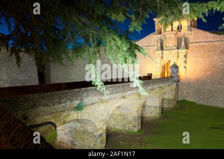 Château de Saint Pierre, connue sous le nom de la Ciudadela, Jaca, Huesca, Aragón, Espagne. Banque D'Images